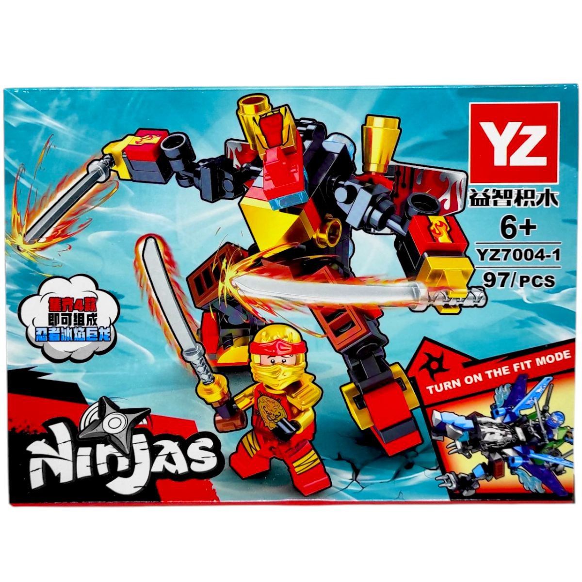 КОНСТРУКТОР "NINJAGO" 94+ДЕТАЛИ (ВИД 1)  фото 1
