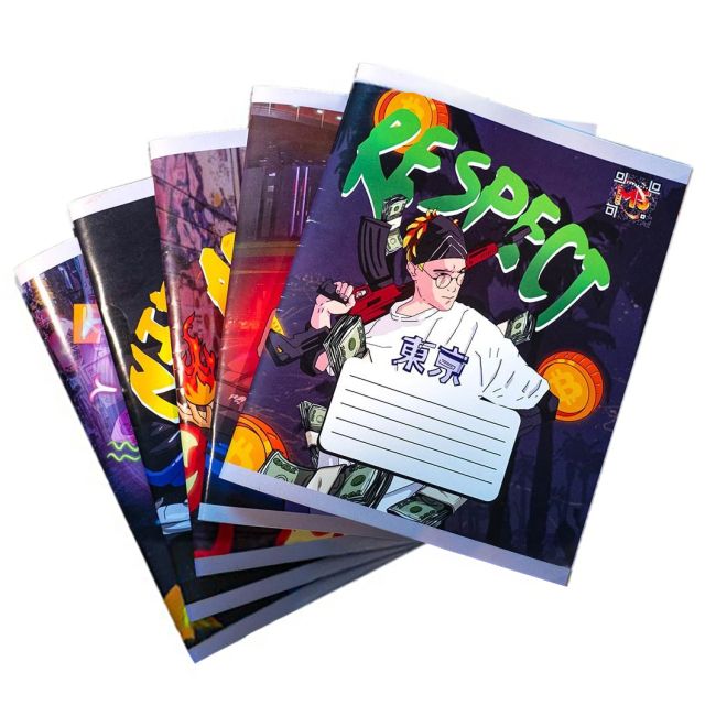 Зошити в клітинку, 24 арк, набір 5 шт  фото 1