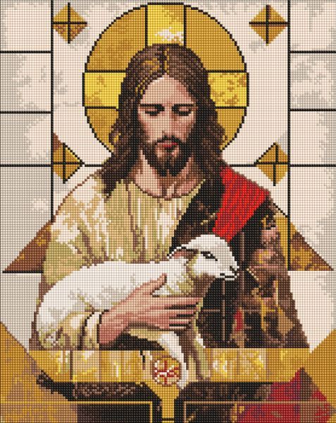 Алмазна мозаїка - "Геометрія благодаті" ©art_selena_ua, 40х50см  фото 1