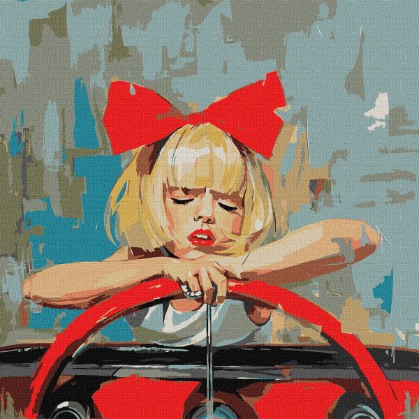 Картина за номерами - "Круте дівчисько" ©Mariia Kotiuzhynska, 50х50см  фото 1