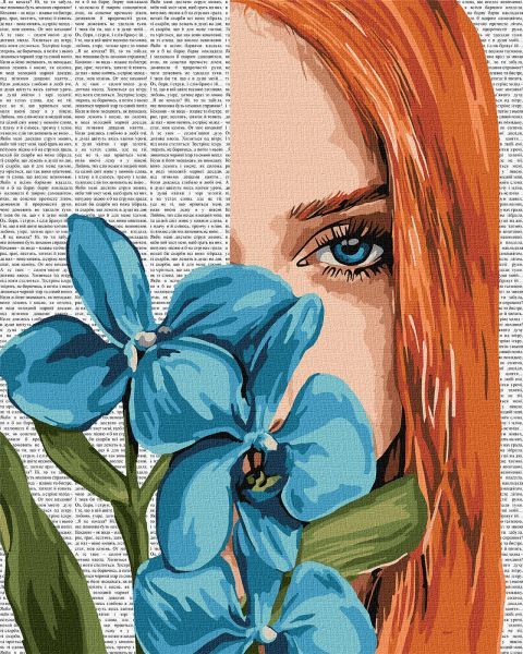 Картина за номерами - "Барвиста поезія: Блакитна орхідея" ©art_selena_ua, 40х50см  фото 1