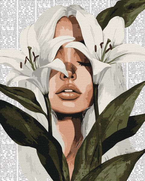 Картина за номерами - "Барвиста поезія: Лілії" ©art_selena_ua, 40х50см  фото 1