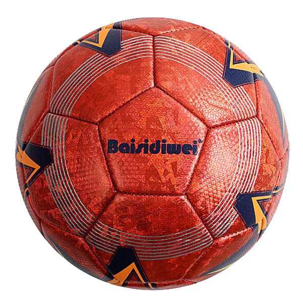 Мяч футбольный размер №4 (Оранжевый)  фото 1