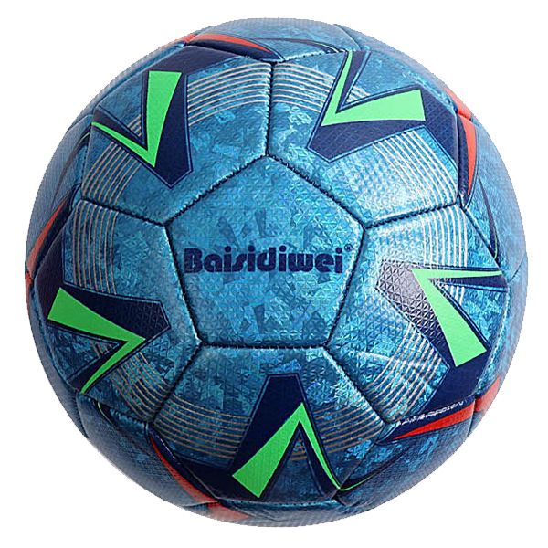 Мяч футбольный размер №4 (СИНИЙ)  фото 1