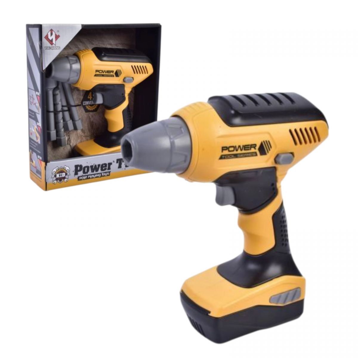 Шуруповерт з набором в коробці  фото 1