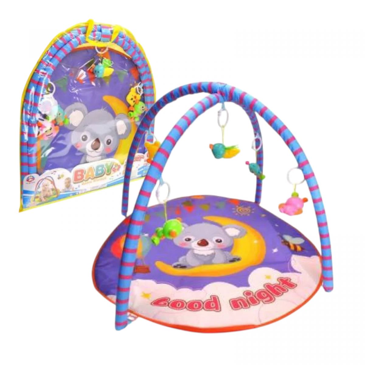 Килимок з брязкальцями 138 в сумці р. 80x80x52 см  фото 1