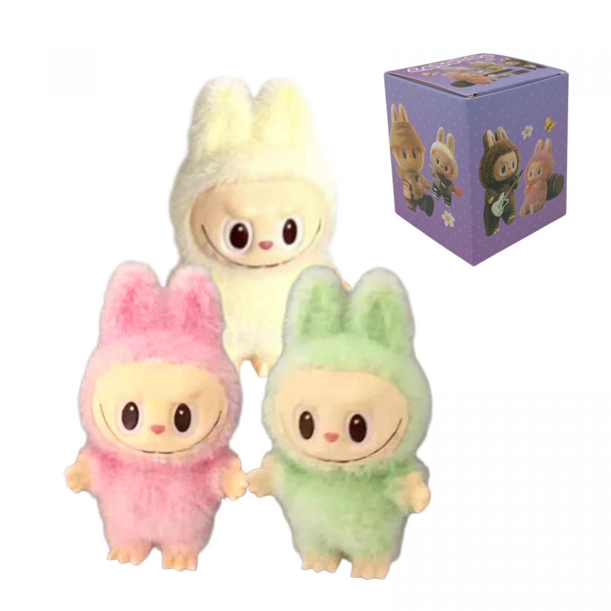 Игрушка велюровая LABUBU 5 см в коробке (микс видов)  фото 1