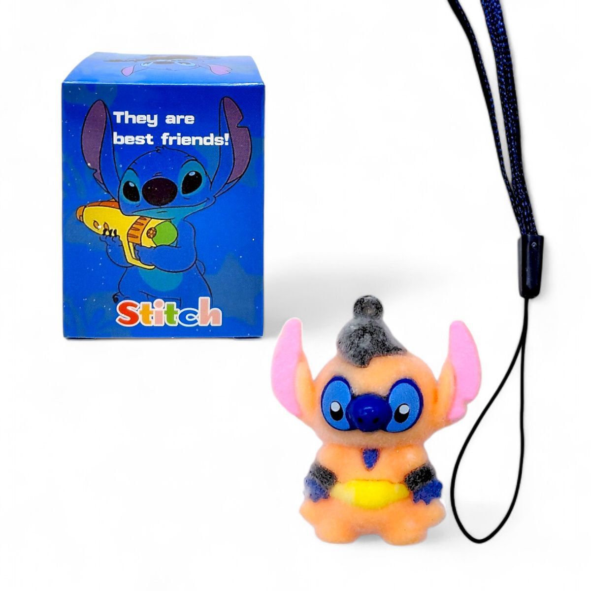 Игрушка велюровая, брелок "Стич" сюроприз в коробке, 5 см  фото 1