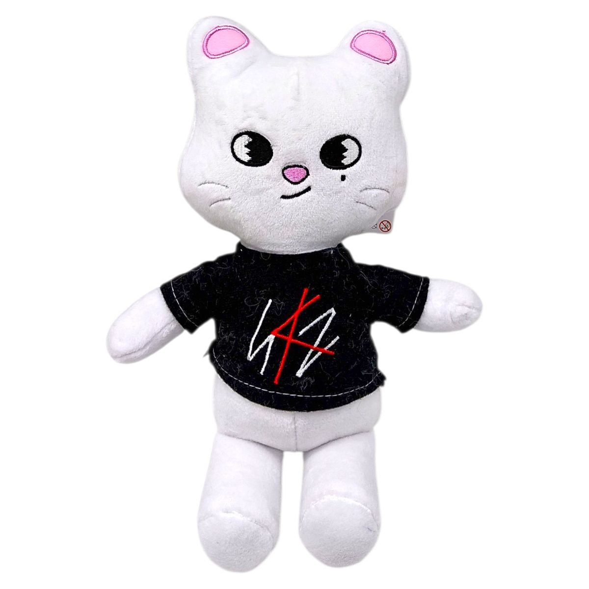 М'яка іграшка "Skzoo.  білий тхір Джинірет" (персонаж Хьонджіна) 28 см  фото 1