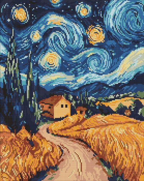 Алмазна мозаїка - "Українська ніч" ©art_selena_ua, 40х50см  фото 1