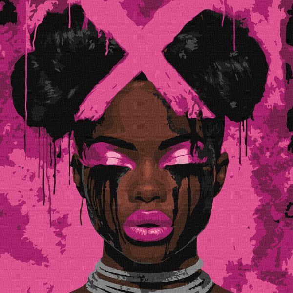 Картина за номерами - "Сльози неону" ©art_selena_ua, 40х40см  фото 1