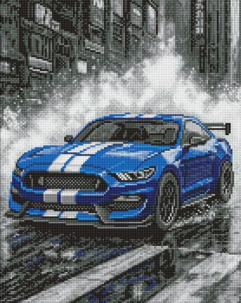 Алмазна мозаїка - "Сині перегони" ©art_selena_ua, 40х50см  фото 1