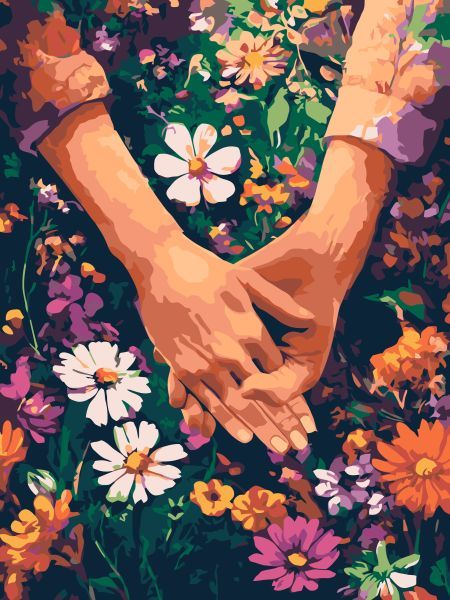 Картина за номерами - "Тримай мене міцно" ©art_selena_ua, 30х40см  фото 1