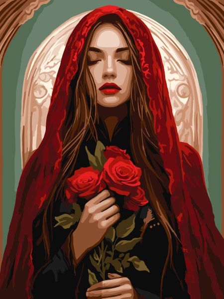 Картина за номерами - "Зачарована" ©art_selena_ua, 30х40см  фото 1