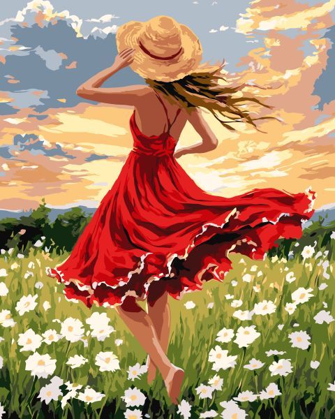 Картина за номерами - "Танець в полі" ©art_selena_ua, 40х50см  фото 1