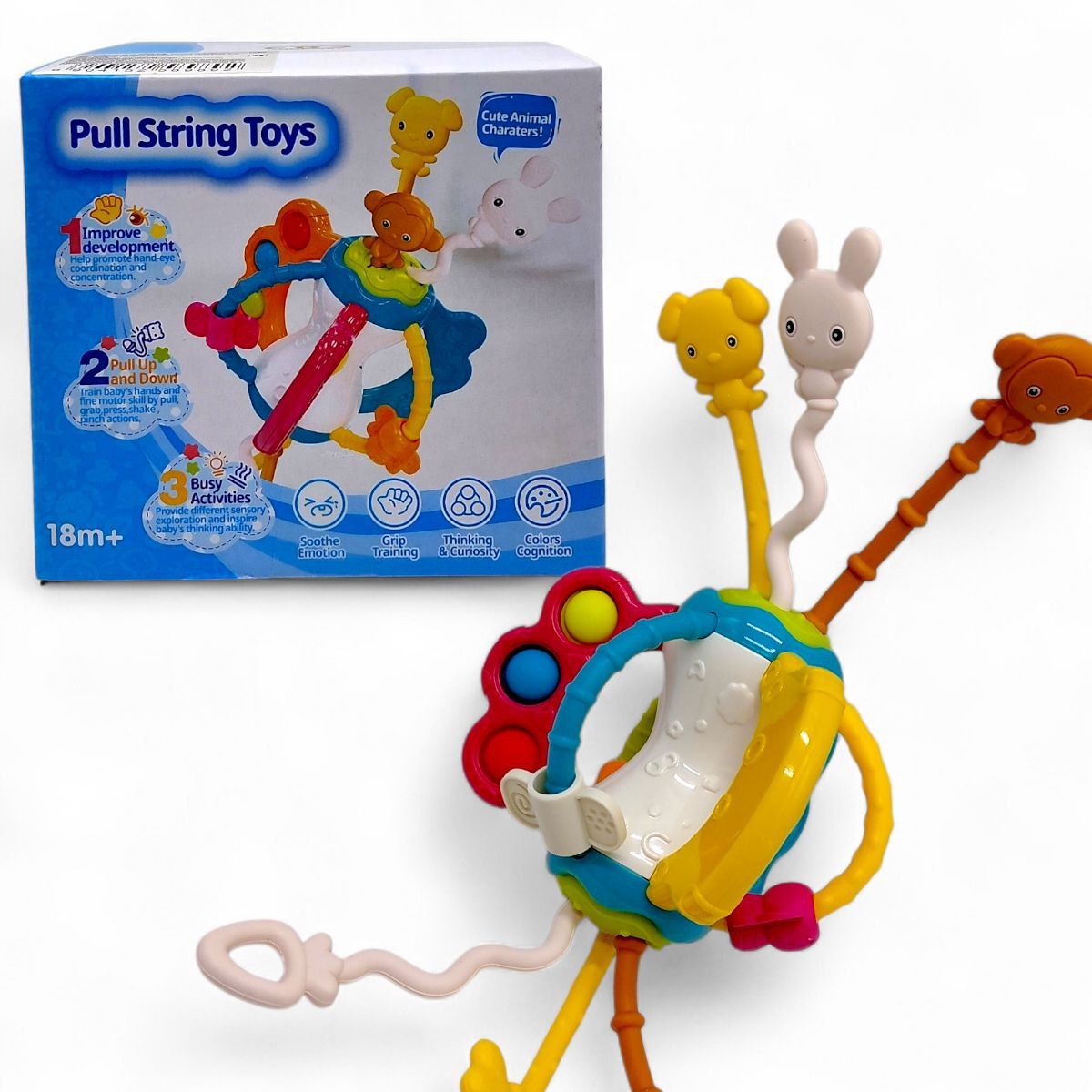 Брязкальце Монтессорі "Розвиваючі тваринки" 12*11*12  см  фото 1