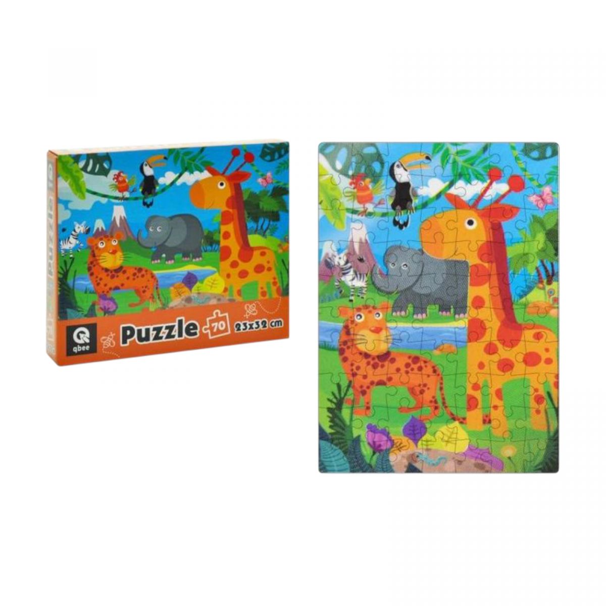 Пазлы – 70 элм.  "Зоодрузья"  фото 1