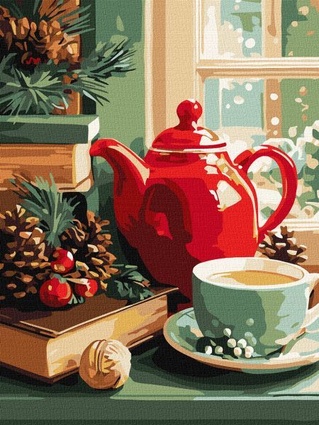 Картина за номерами - "Затишний натюрморт" ©art_selena_ua, 30х40см  фото 1