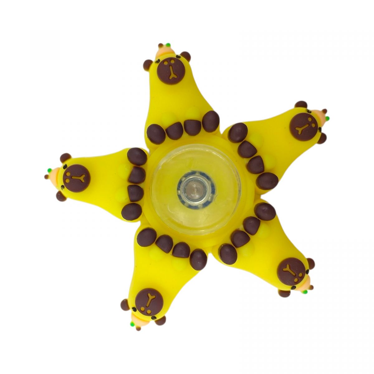 Спинер резиновый КАПИБАРА (ЖЕЛТЫЙ)  фото 1