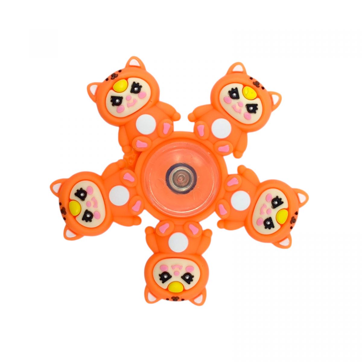 Спинер резиновый BABY THREE (Оранжевый)  фото 1