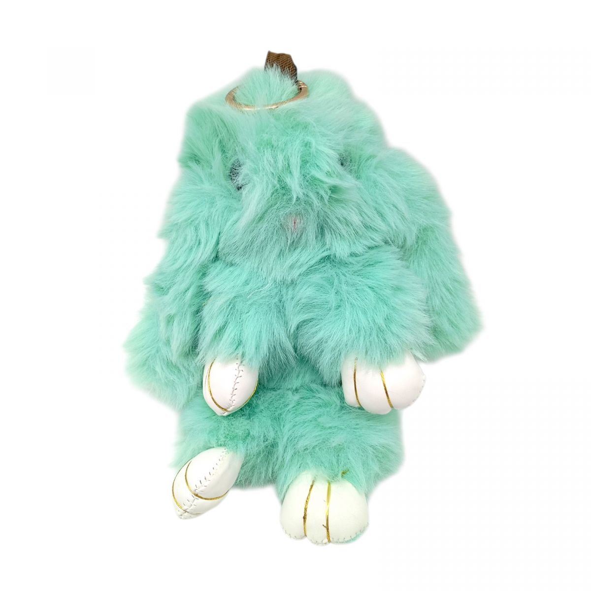 Хутряний брелок "Кролик",23 СМ (МʼЯТНИЙ)  фото 1