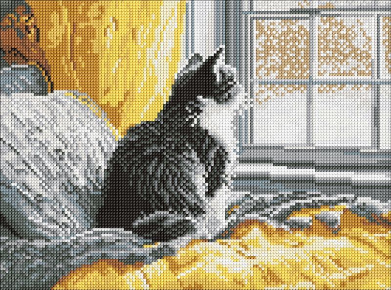 Алмазна мозаїка - "Мелодія тихого дня" ©art_selena_ua, 30х40см  фото 1