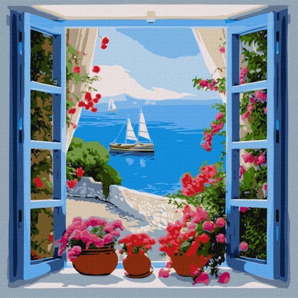 Картина за номерами - "Морський пейзаж" ©art_selena_ua, 40х40см  фото 1