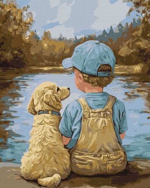 Картина за номерами "Вірні друзі" 40х50 см  фото 1