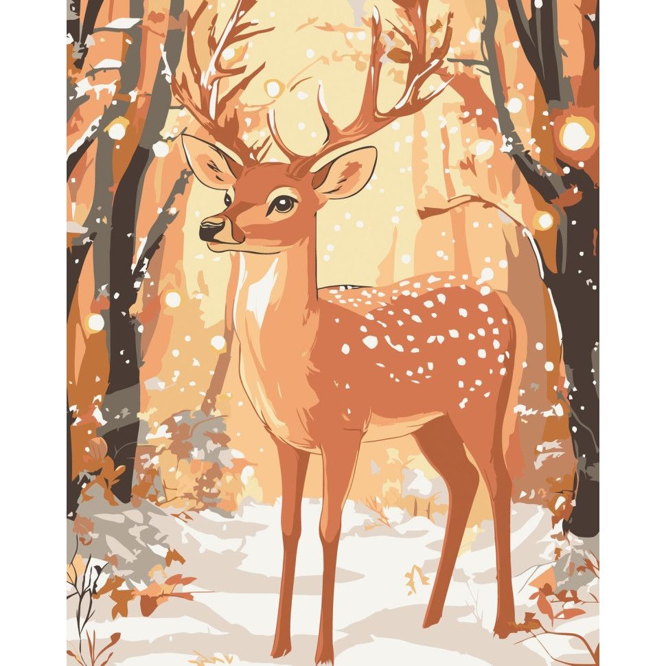 Картина по номерам "Лісовий король" 40х50 см  фото 1