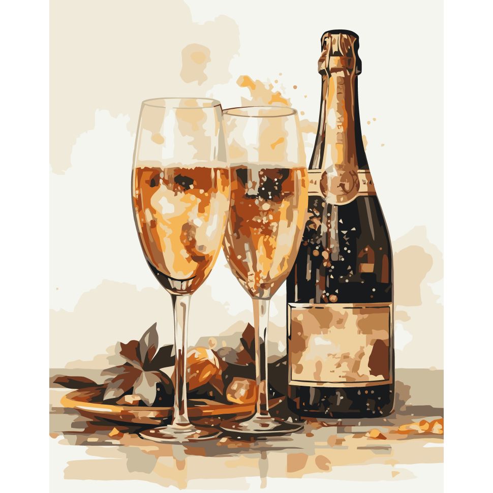 Картина по номерам "Ігристе на двох" 40х50 см  фото 1