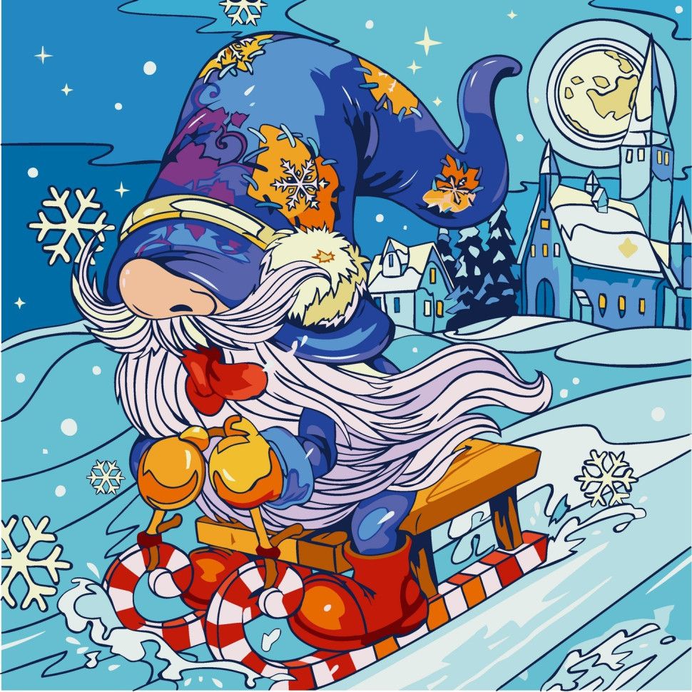 Картина по номерам "Назустріч святу" 40х40 см  фото 1