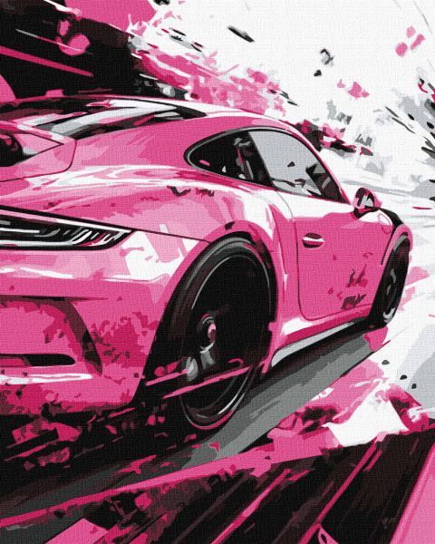 Картина за номерами - "Рожевий стиль" ©art_selena_ua, 40х50см  фото 1