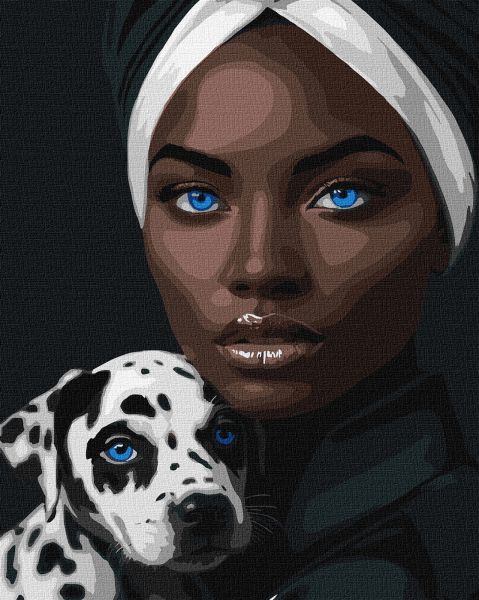 Картина за номерами - "Блакитний погляд" ©art_selena_ua, 40х50см  фото 1