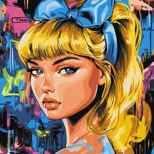 Картина за номерами - "Сучасна Попелюшка" ©art_selena_ua, 40х40см  фото 1