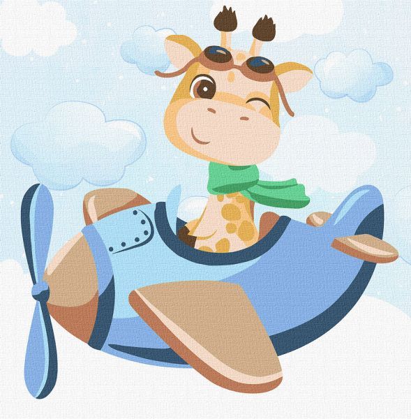 Картина за номерами - "Майбутній пілот", 30х30см  фото 1