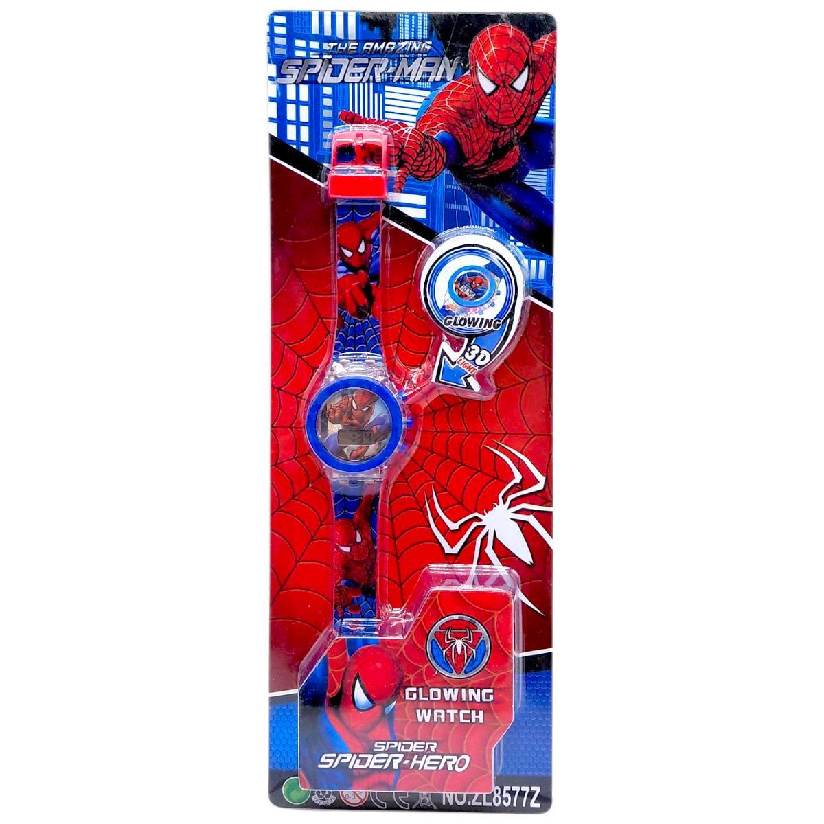 Годинник з підсвічуванням (Людина Павук)  фото 1