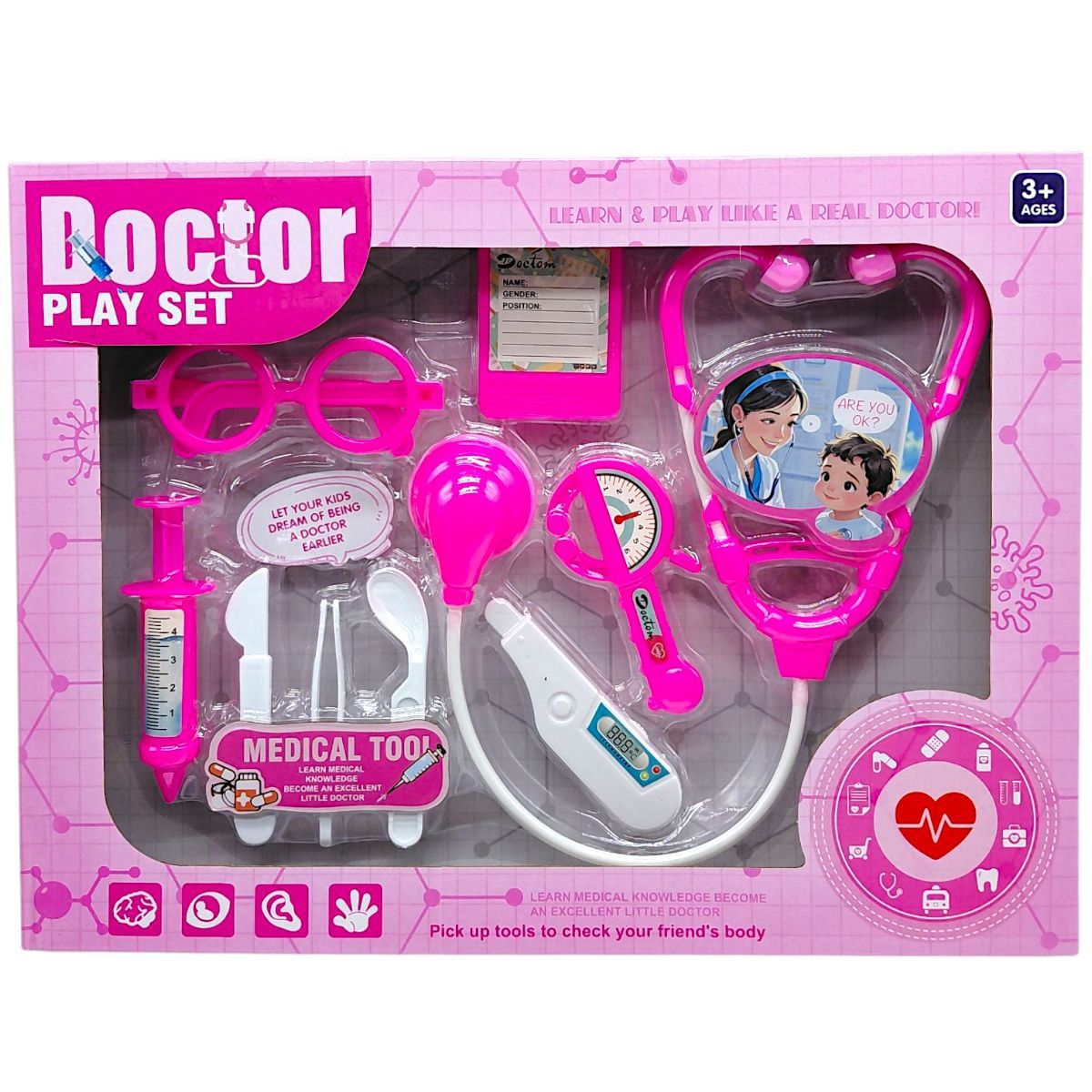 Набір лікаря (РОЖЕВИЙ)  фото 1