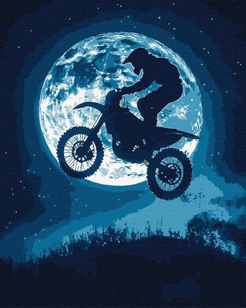 Картина за номерами - "Нічний драйв" з фарбами металік ©art_selena_ua, 40х50см  фото 1