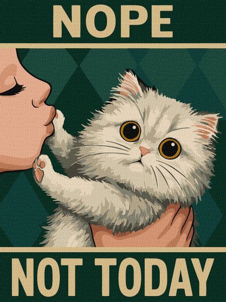 Картина за номерами - "Постер.  Не сьогодні" ©art_selena_ua, 30х40см  фото 1