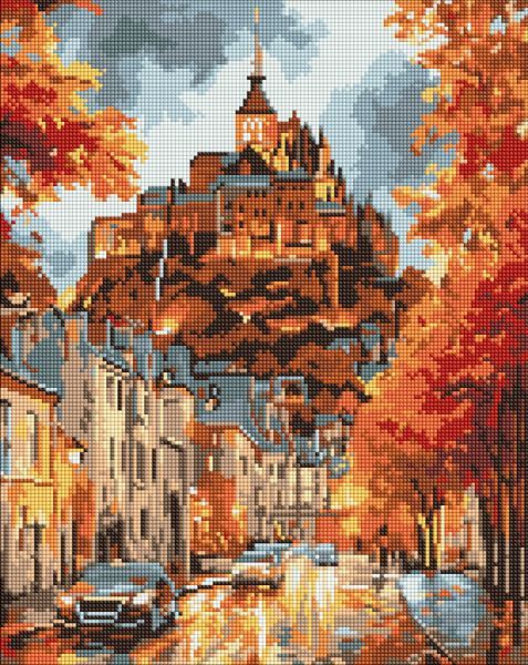 Алмазна мозаїка - "Осіннє містечко" ©art_selena_ua, 40х50см  фото 1