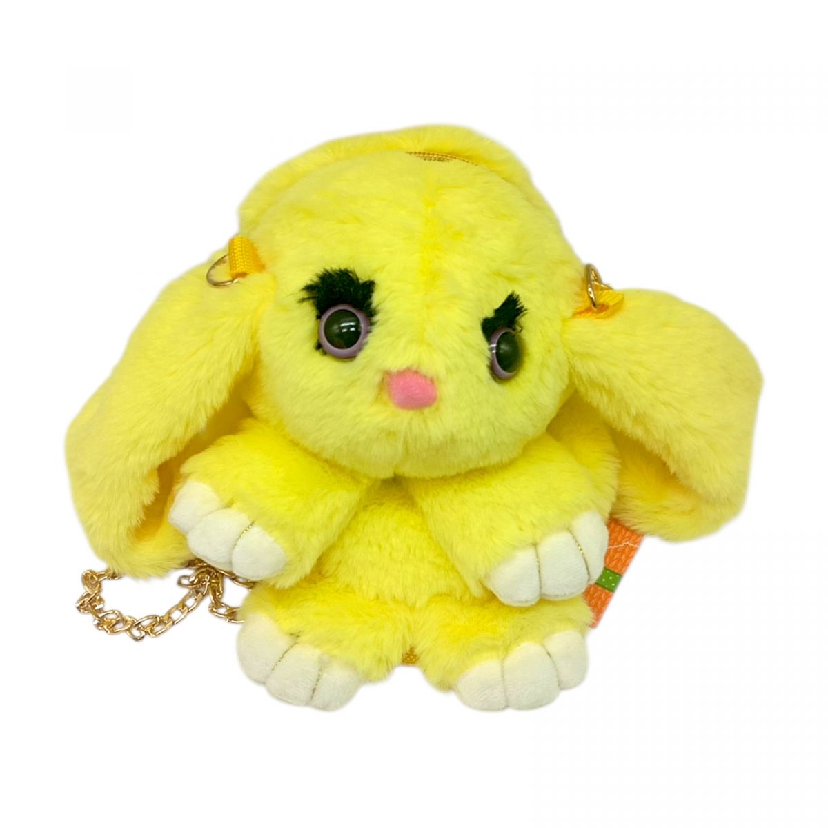 Мʼяка іграшка-рюкзак "Кролик" (ЖОВТИЙ) 25 см.  фото 1