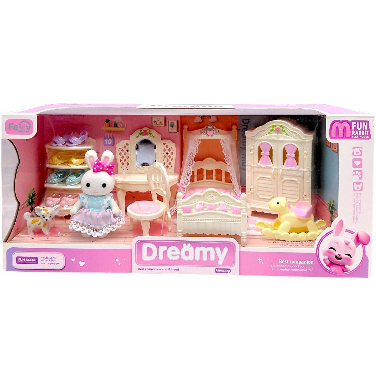 Набор мебели с флоксовыми фигурками, в коробке 36х16х13,5 см  фото 1