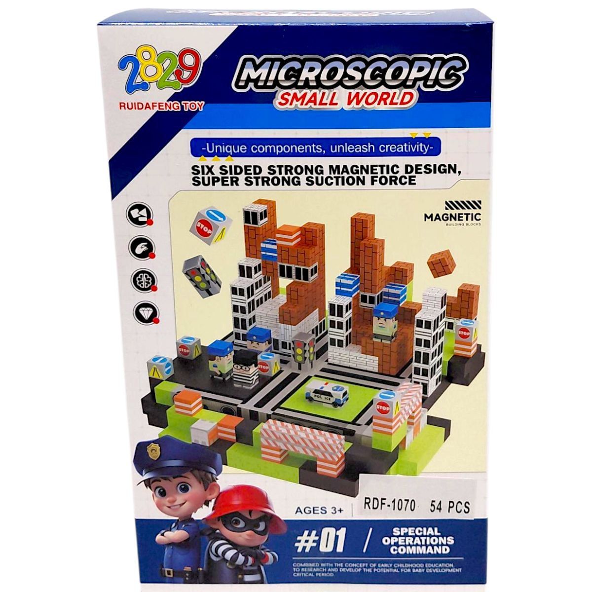 Магнитный конструктор "Small World", 54 дет  фото 1