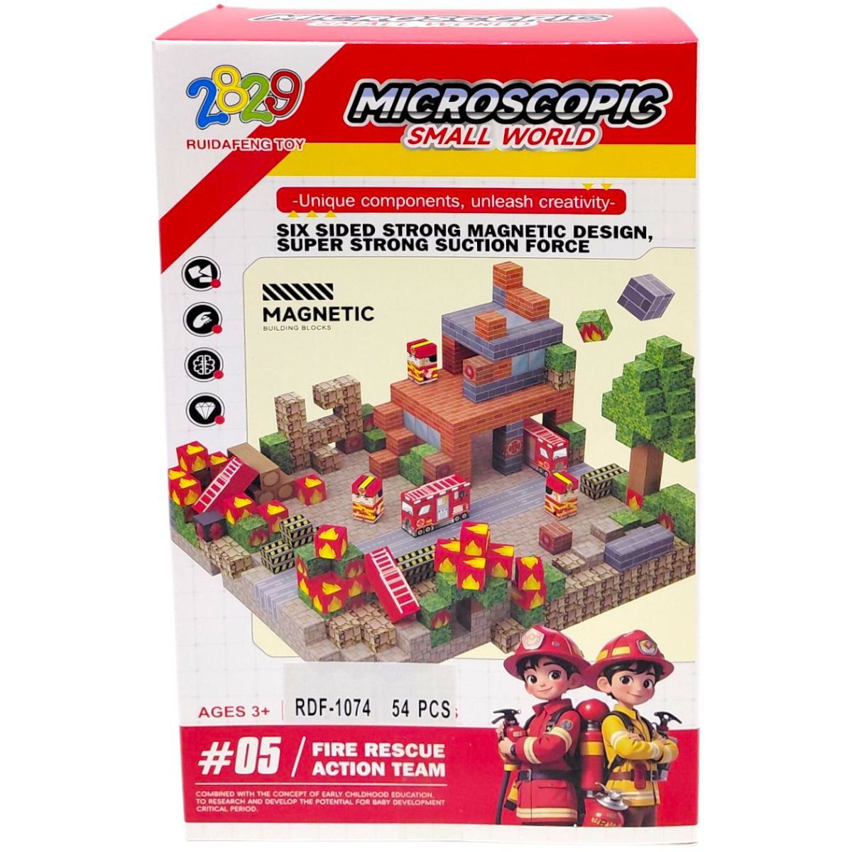 Магнитный конструктор "Small World", 54 дет  фото 1