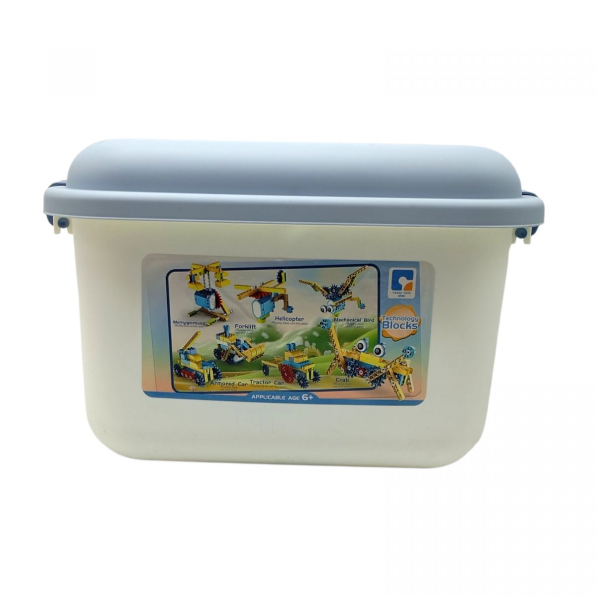 Конструктор на радіокеруванні 361 деталь, автоматичний рух, колесо вільного ходу, рух вперед-назад, акумулятор 3. 7 V, пульт керування, в боксі  фото 1