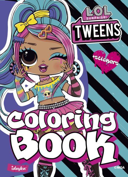 Книжка-розмальовка зі стікерами "Tweens Emma Emo"  фото 1