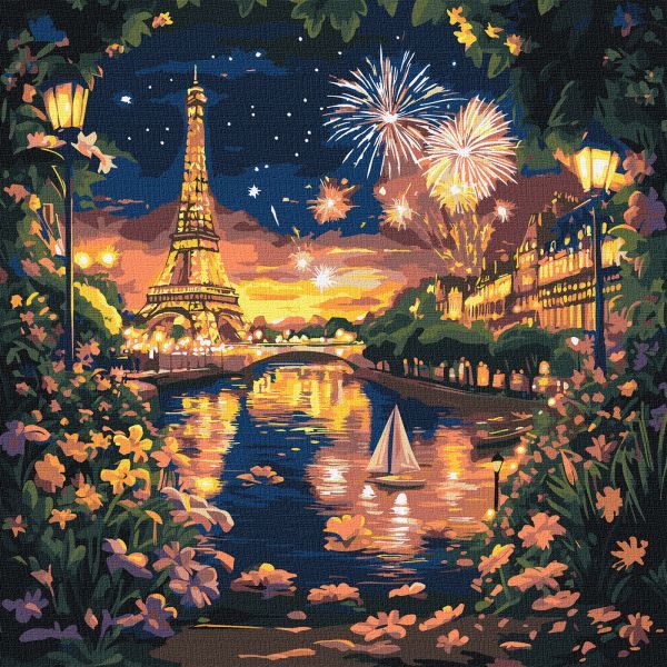Картина за номерами - Салюти Парижу 40х40 см  фото 1