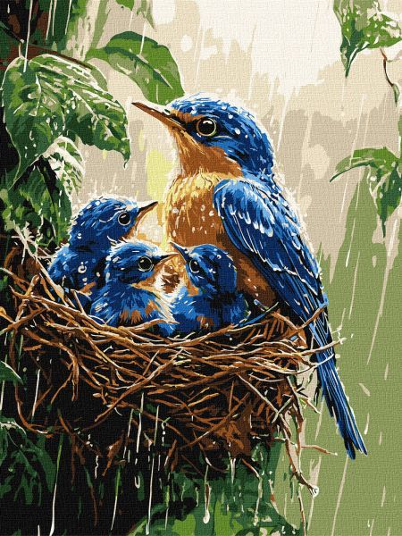 Картина за номерами - Весняний дощ 30х40 см.  фото 1