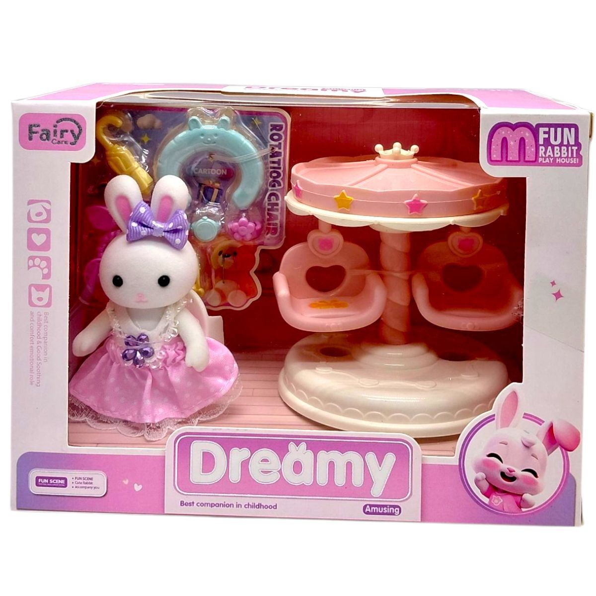 Игровой набор с флоксовой фигуркой "Зайка с каруселью"  фото 1