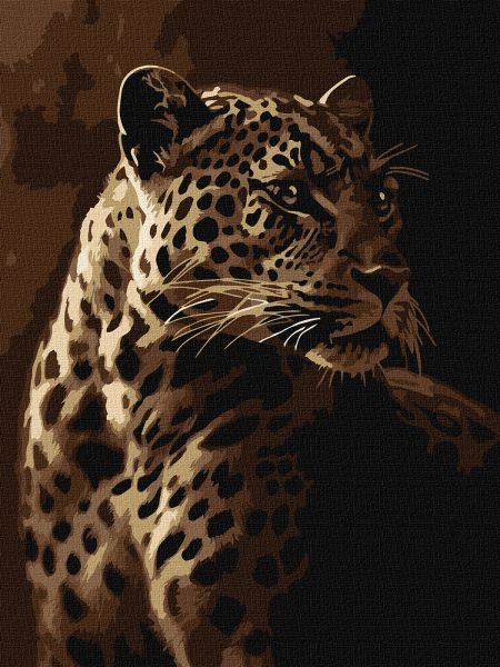 Картина за номерами - Погляд леопарда 30х40 см.  фото 1